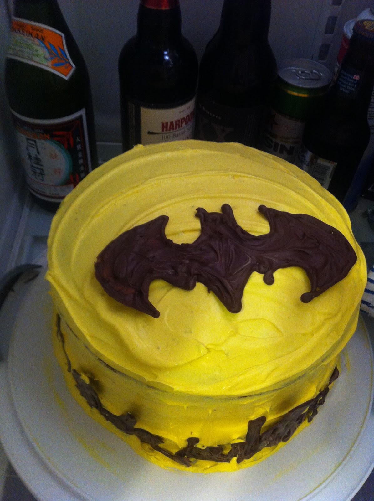 Witty Munch: Step by Step, How to make a Batman Cake-Cheesecake-Cake