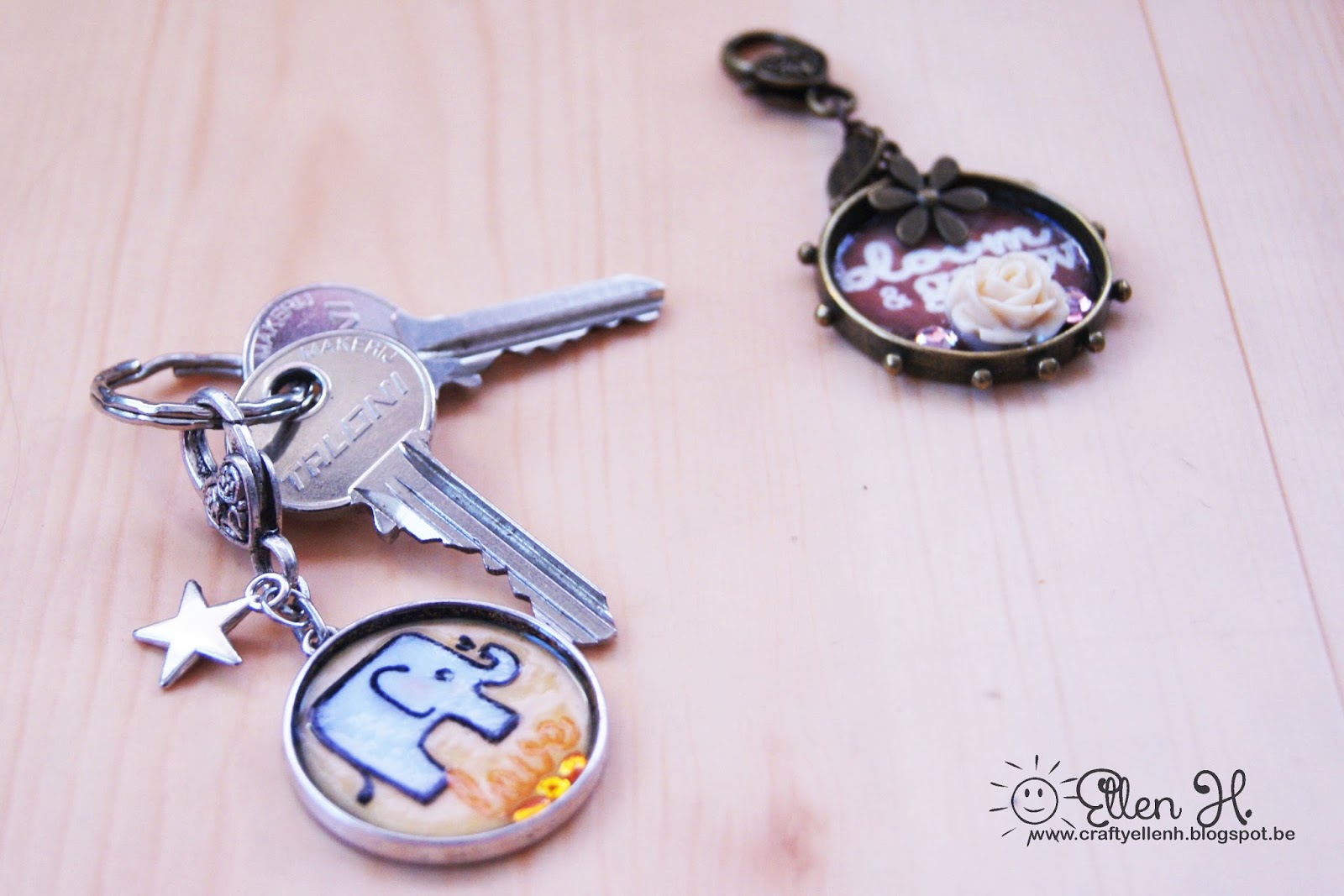 Crafty Ellen H DIY make your own key ring / keychain