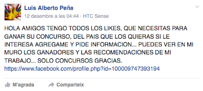 Concursos de Facebook, com aconseguir més likes