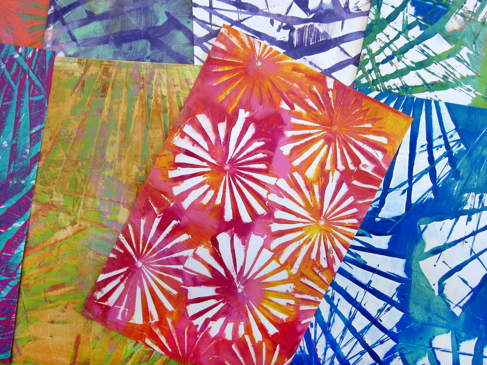 Printing with Gelli Arts® Gelli Arts® Printing with Folded Paper!!