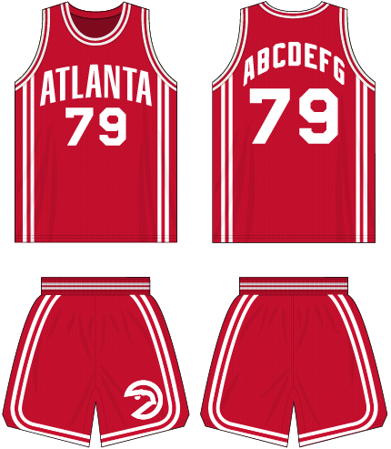 Basketball Uniforms: Atlanta Hawks 1977/78 - 1978/79