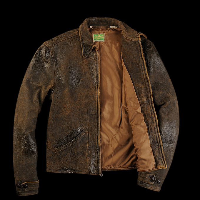 levi's vintage 1930s menlo leather jacket