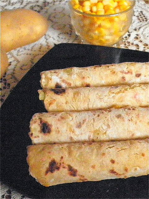 Corn & Potato Paratha