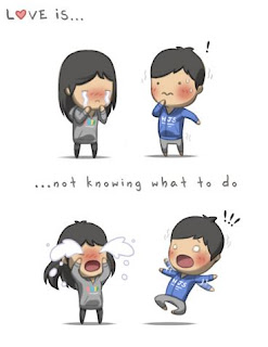 love is not knowing what to do