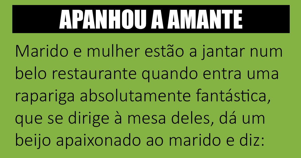 Foi apanhado com a amante Foi apanhado com a amante