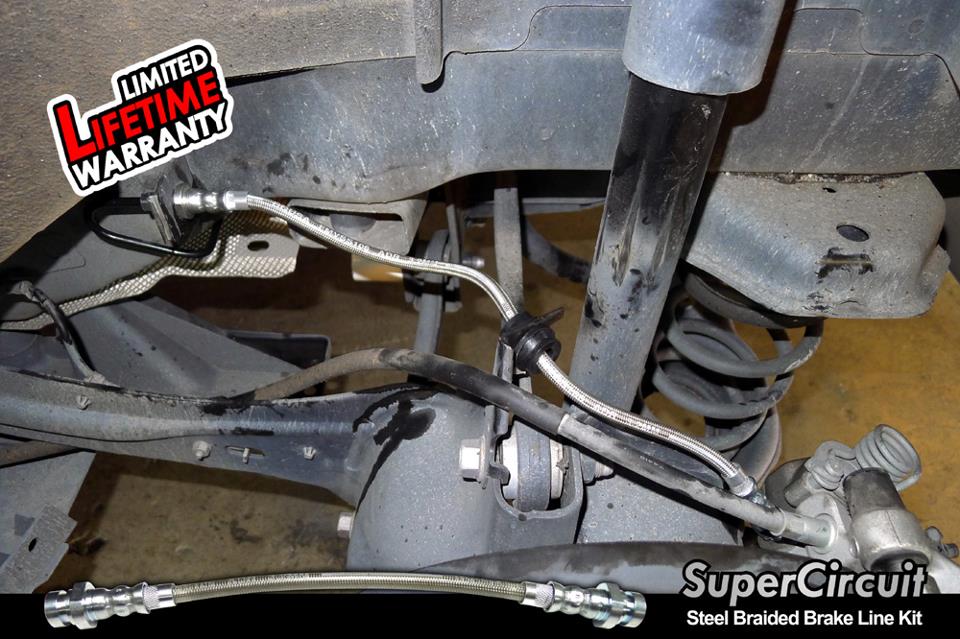 SUPERCIRCUIT Steel Braided Brake Lines Mazda 3 MPS Steel Braided Brake