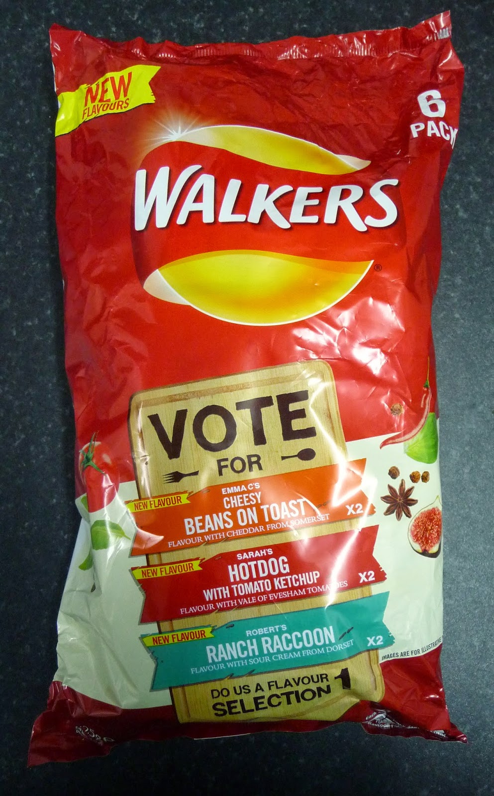 Something to look forward to Walkers Sarah's Hot Dog With Tomato Ketchup