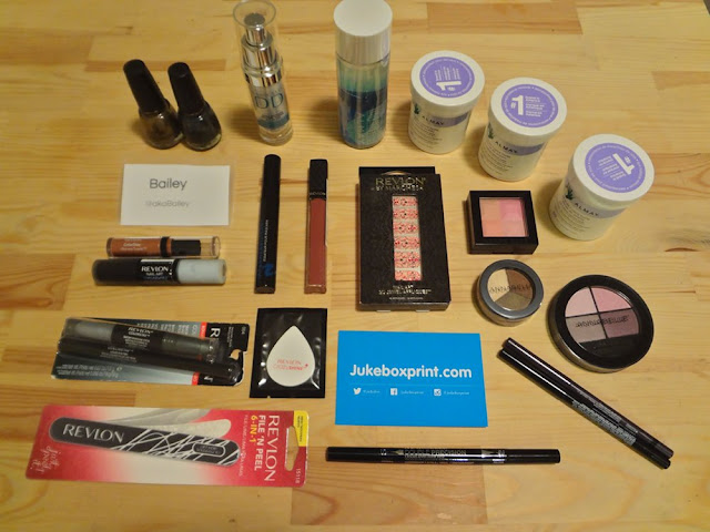 Revlon, China Glaze, Marcelle, Anabelle, Almay products, eyeshadow, lip gloss, nail appliques