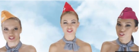 Naked flight attendants Ad Sparks