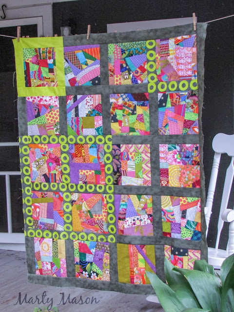 There's Always A Plan"  quilt top by Marty Mason 