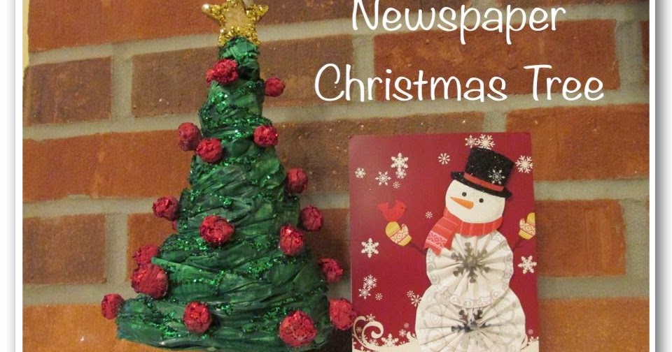 Craft Klatch ® Easy Newspaper Christmas Tree DIY Craft Tutorial