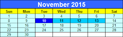 2015 Diwali Calender