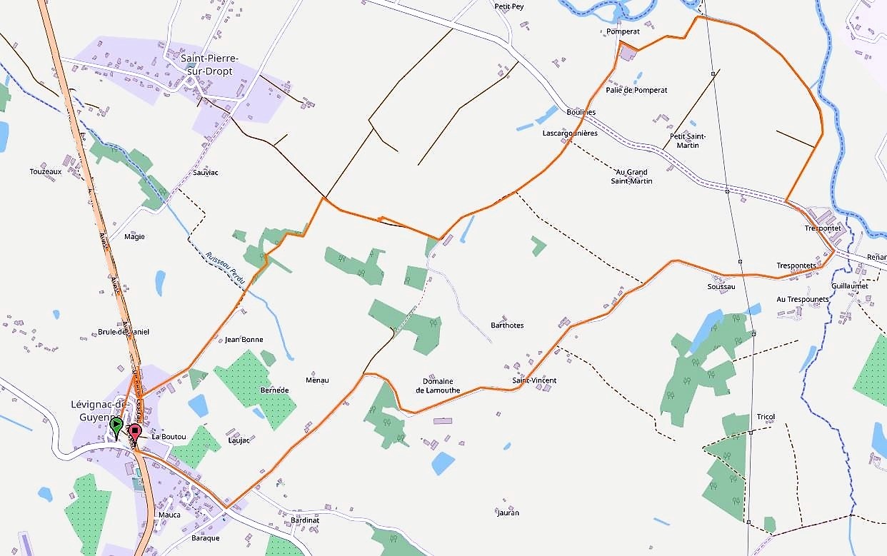 Club de randonnées pédestres Saint Antoinaises 19/10/2018 Lévignac de