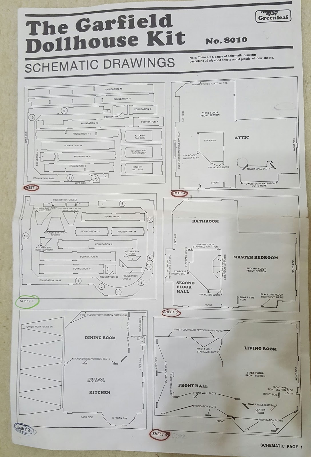 The Garfield Blog The Garfield Dollhouse Kit Assembly Instructions