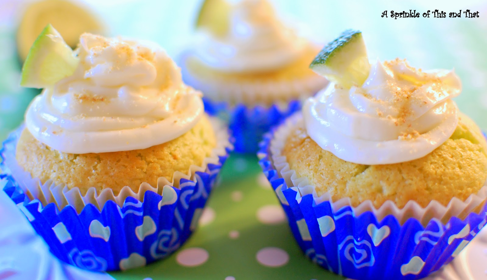 A Sprinkle of This and That Key Lime Cupcakes