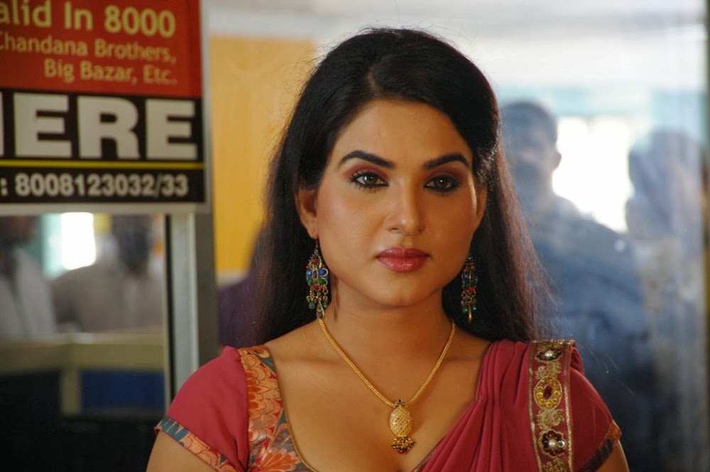 Telugu Actress Kavya Singh Hot Saree Photos Hot Actress