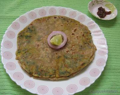 Aloo Palak paratha