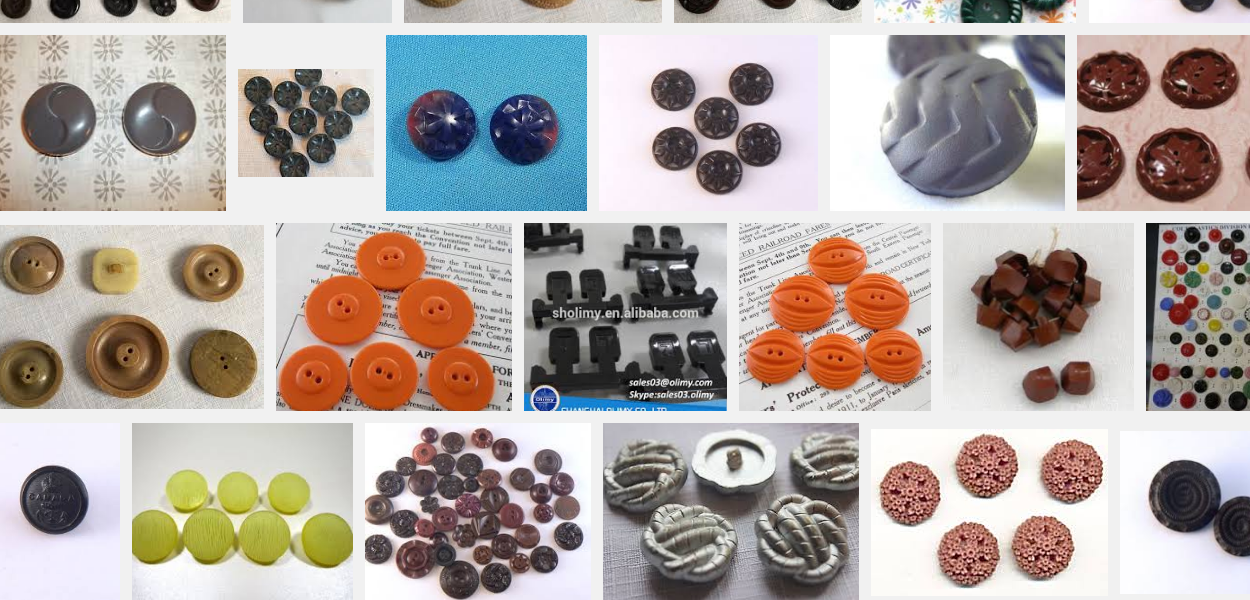 Plastic buttons for apparels