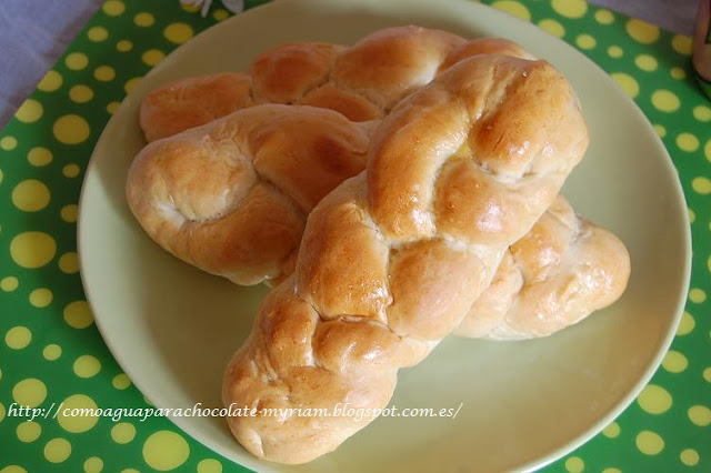 Trenzas de pan de leche