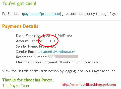 Cara Mudah Payout Probux Via Payza