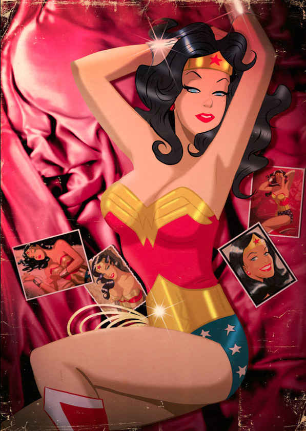 Superhero Pin-Up Girls by Des Taylor