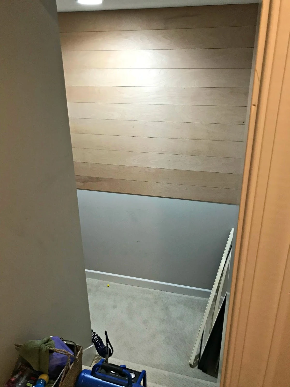 Inexpensive way to plank a wall with wood