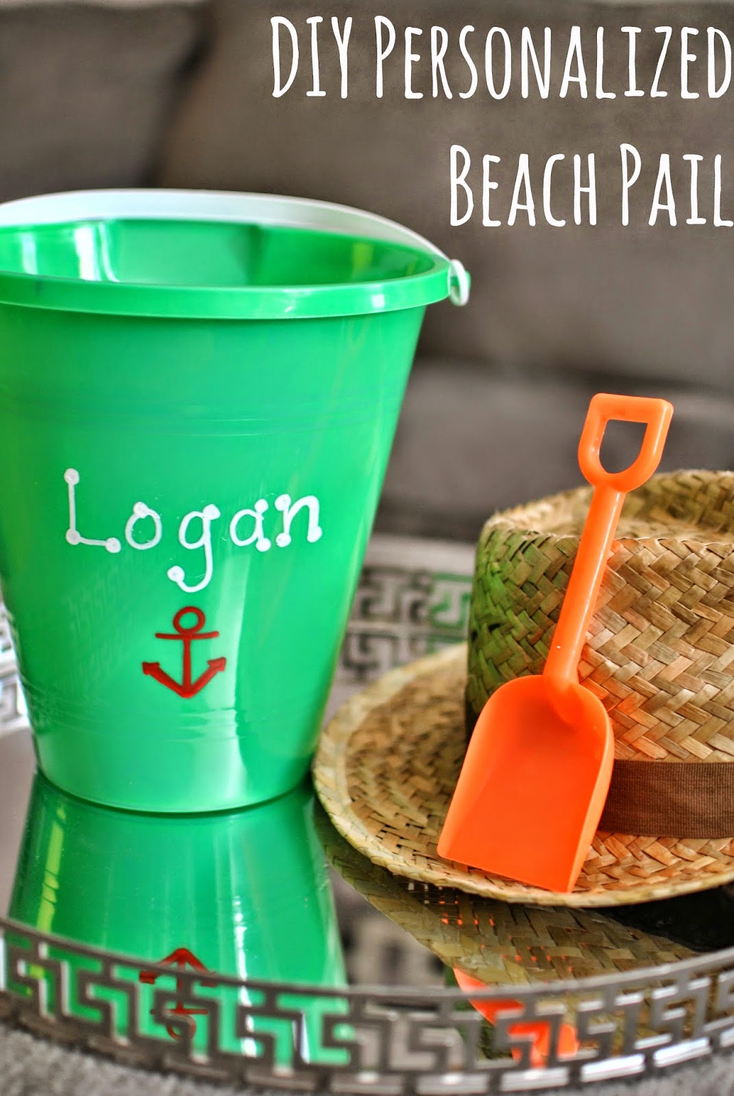Glam Glitz And Glue Sticks Diy Personalized Beach Pails Personalized Beach Pails How To
