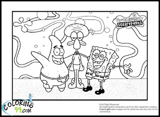spongebob and friends coloring pages