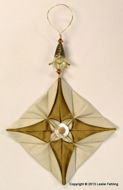 Everyday Artist Fabric Origami The Prettiest Ornaments
