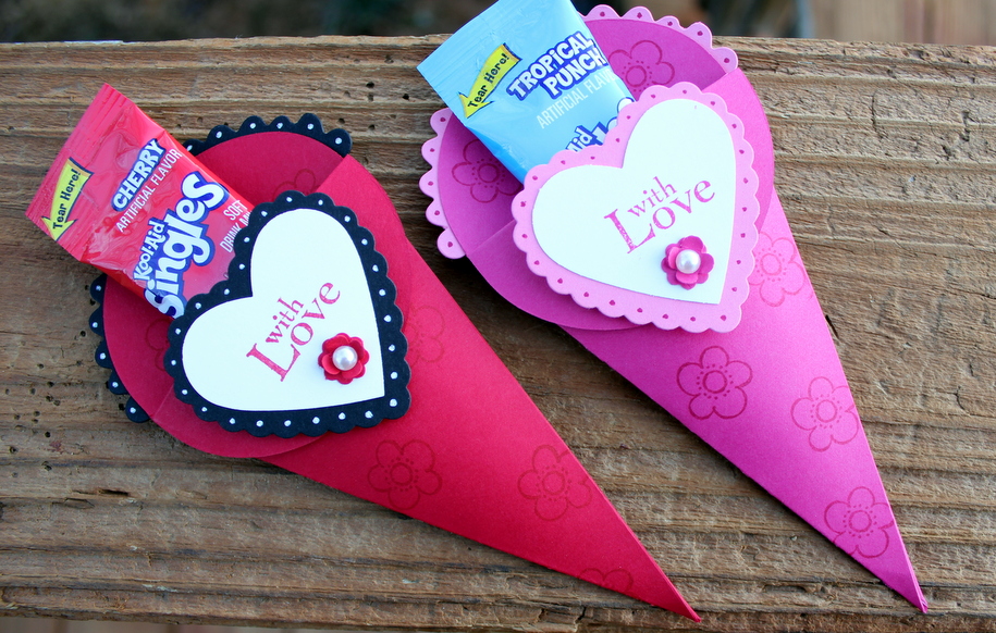 AnnMarie's Stamping Adventures!! Petal cone treat holder!