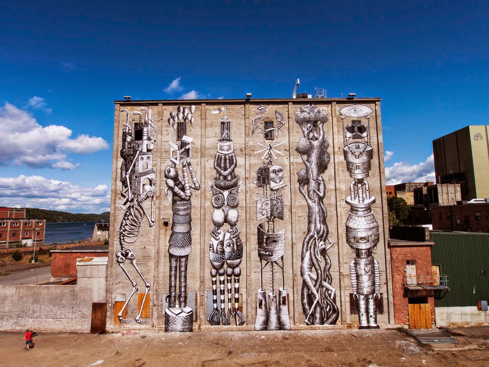 Phlegm New Mural Moss, Norway StreetArtNews