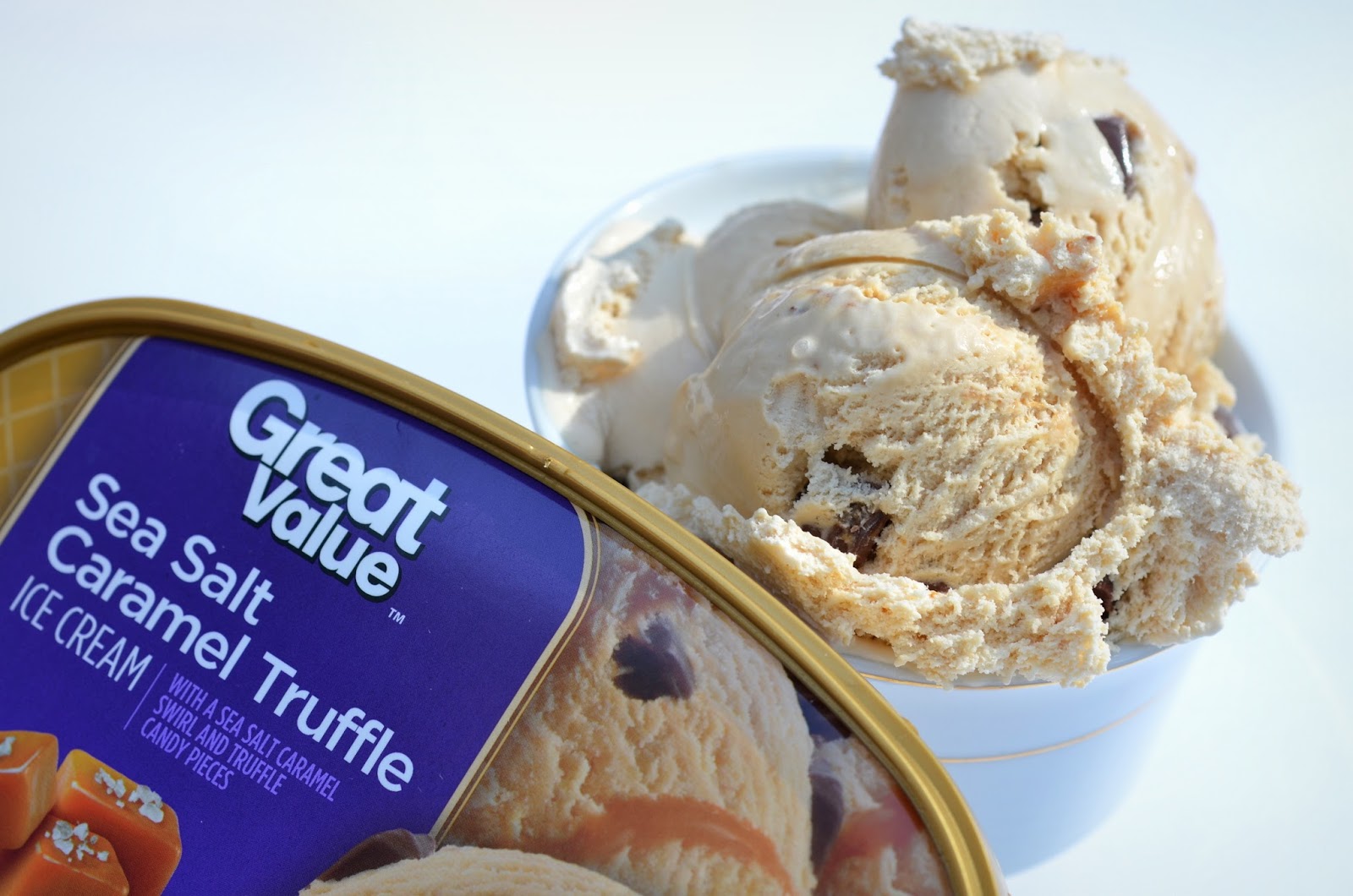 food and ice cream recipes REVIEW Great Value Sea Salt Caramel Truffle