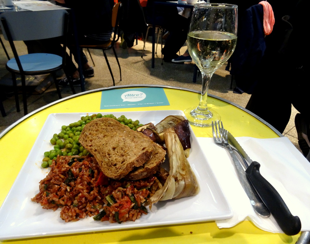 Bologna, Italy Vegetarian Lunch at ‘Ex Macelleria Equina a.mazza’ in