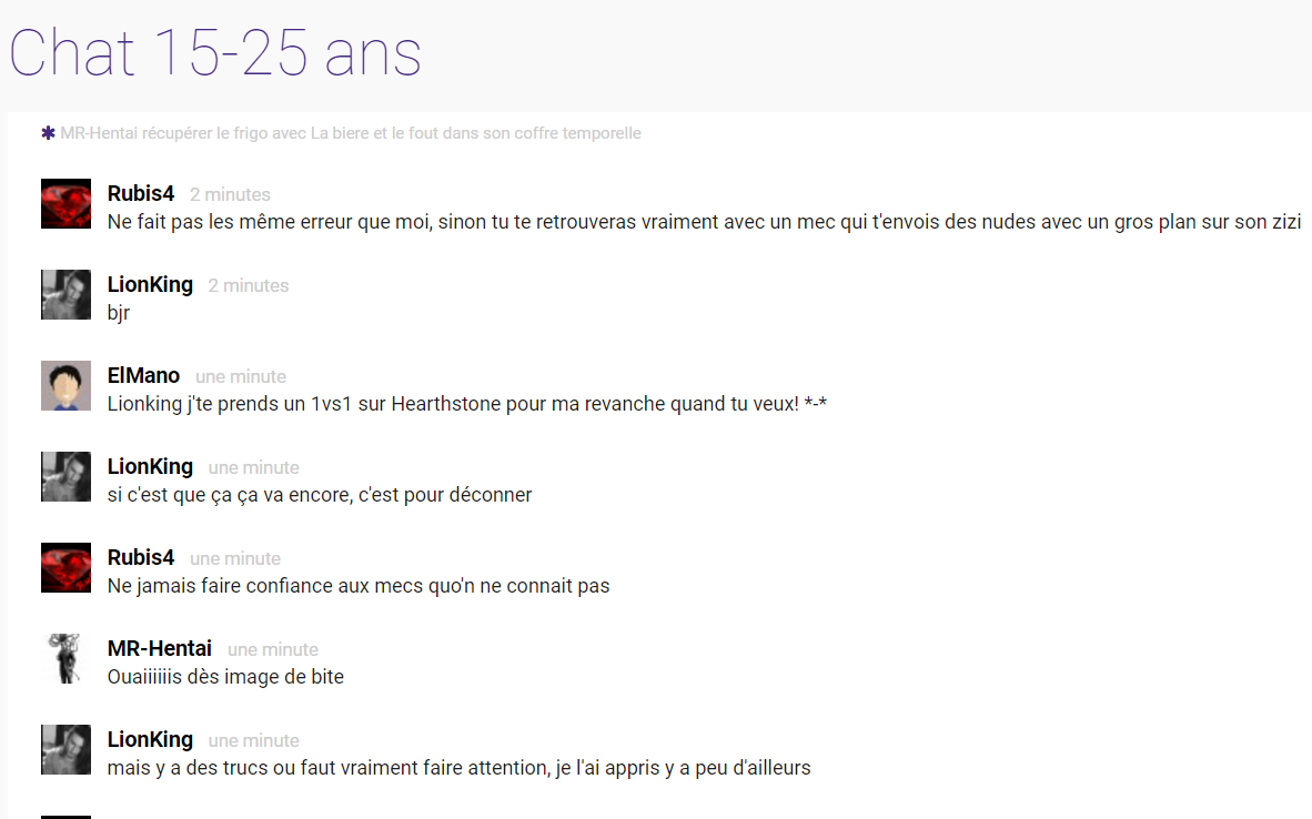 Sites de rencontres et sexting