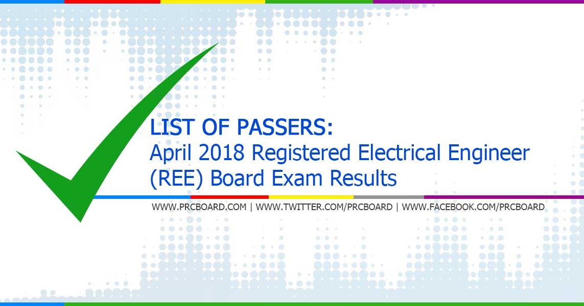 LIST OF PASSERS April 2018 Registered Electrical Engineer (REE) Board