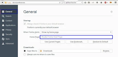 Cara Ubah Halaman Awal Mozilla Firefox