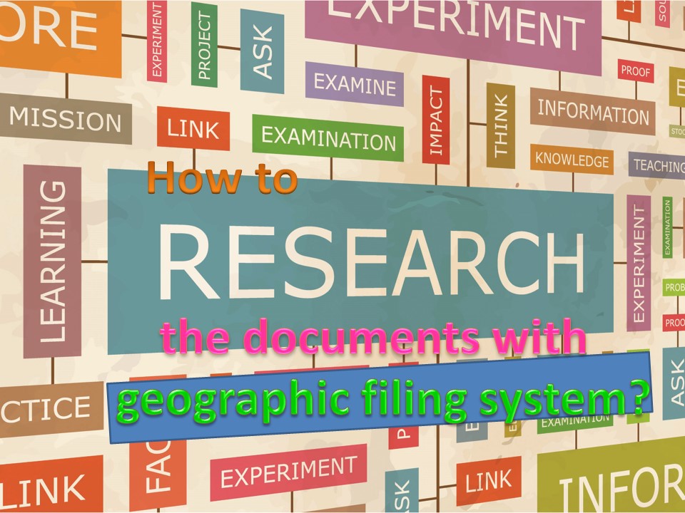 GEOGRAPHIC FILING SYSTEM....Part II