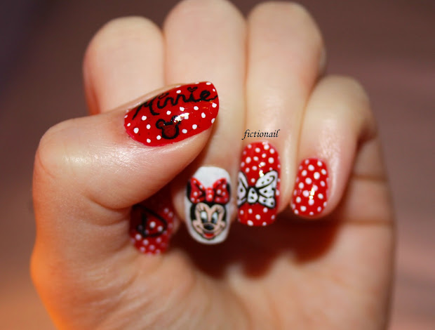 minnie mouse nails