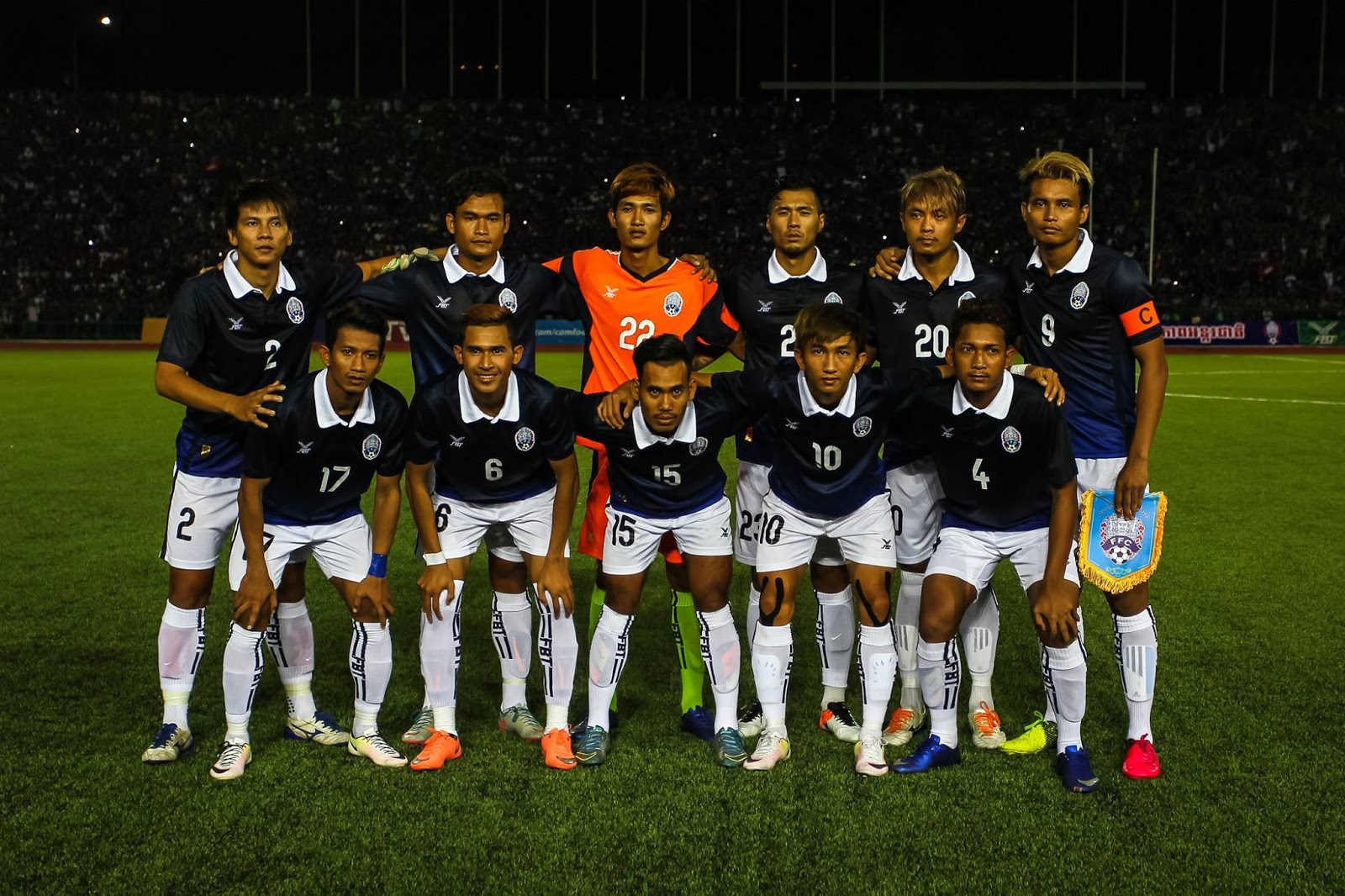 Roubroum Chamroeun Cambodia Squad for the match against Chinese Taipei