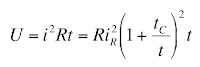 An equation giving the energy of a stimulation pulse.