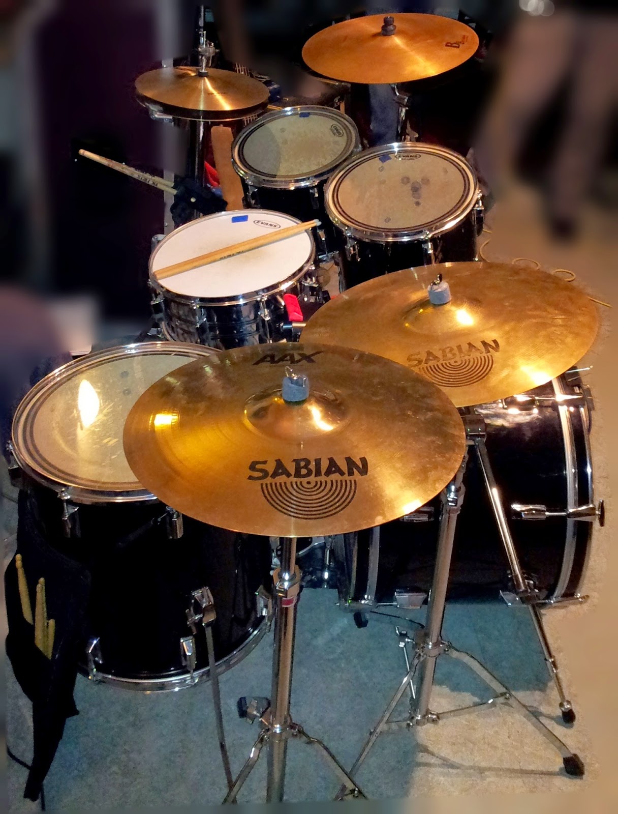 Short Tempus News View from the back my drum kits (and some drum