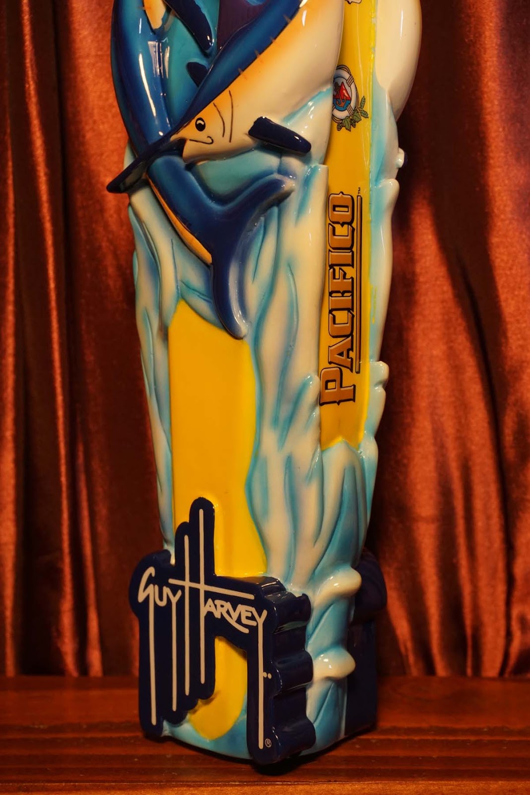 Tap Handle 685 Cerveza Pacifico Clara Guy Harvey