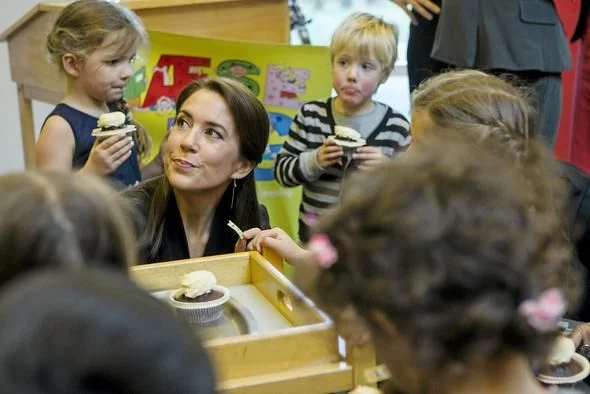 Crown Princess Mary at the Mary Foundation's project