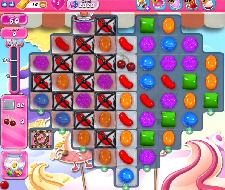 Candy Crush Saga level 2323 Candy Crush Saga level 2323
