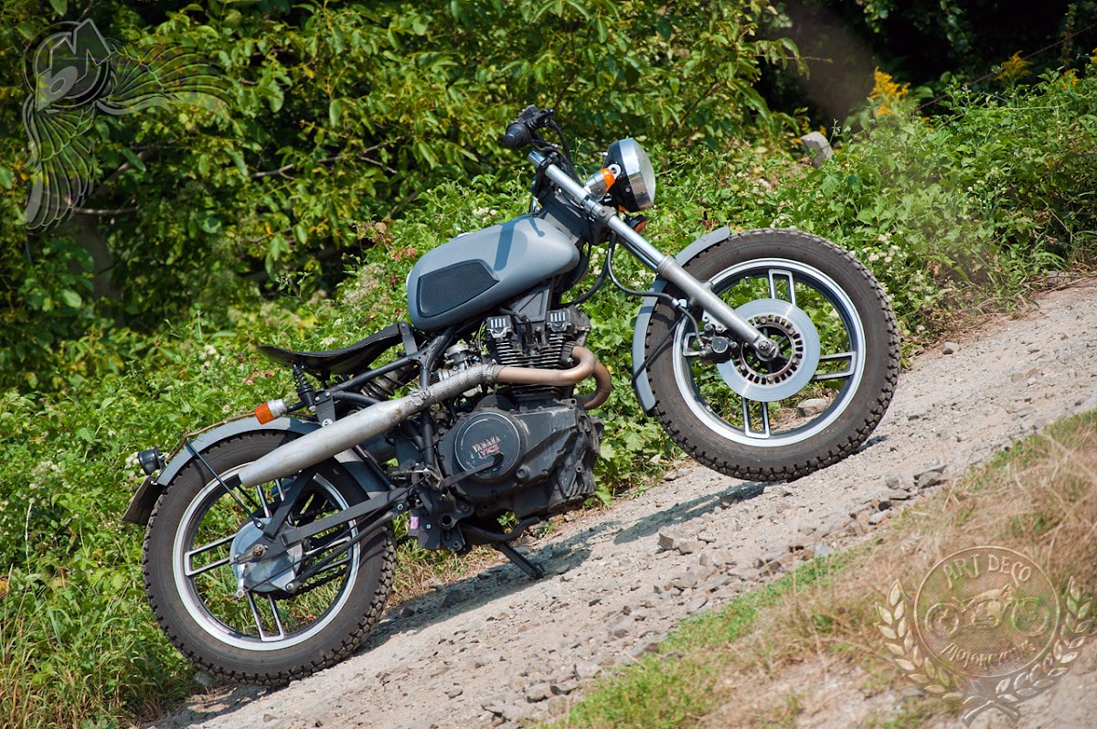 custom 1980 yamaha xs400 tracker by art deco motorcycling