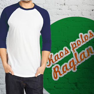 kaos polos raglan