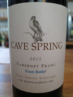 Cave Spring Cabernet Franc Estate Bottled Cave Spring Vineyard 2012 - VQA Beamsville Bench, Niagara Peninsula, Ontario, Canada (88+ pts)