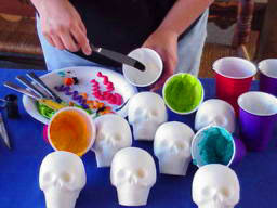 Skull candies for Day of the Dead Festivities