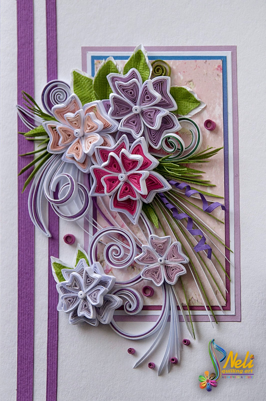 neli quilling art quilling card 148 cm 105 cm