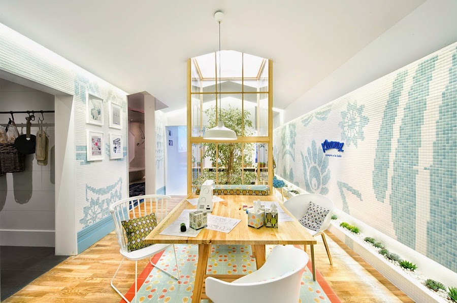 Espacio acogedor por egue y seta para kleenex